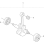 Crankshaft for Husqvarna 325 Lx Trimmer/ Edgers