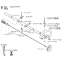 Shaft & Handle-1 Assembly For Husqvarna 325RDX Brushcutter