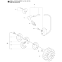 Ignition System & Clutch Assembly For Husqvarna 325RX Brushcutter