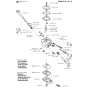 Carburetor Details Assembly For Husqvarna 325RXT Brushcutter