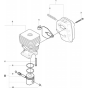 Cylinder Piston for Husqvarna 326 ES Trimmer/ Edgers