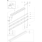 Cutting Equipment Assembly for Husqvarna 326 HD60 X-Series Hedge Trimmers