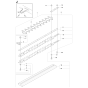 Cutting Equipment Assembly for Husqvarna 326 HD75 X-Series Hedge Trimmers