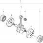 Crankshaft for Husqvarna 326 LS Trimmer/ Edgers