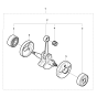 Crankshaft Assembly For Husqvarna 326RX Brushcutter