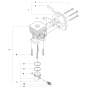 Cylinder, Piston & Muffler for Husqvarna 327 HE3 X-Series Hedge Trimmers