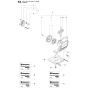 Starter-3 Assembly For Husqvarna 327RDX Brushcutter