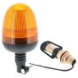 Amber/Orange LED Medium Flexi DIN Type Fixing Flashing Beacon - Spigot Kits