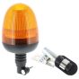 Amber/Orange LED Medium Flexi DIN Type Fixing Flashing Beacon - Spigot Kits