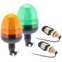 Amber and Green LED Medium Flexi DIN Type Fixing Flashing Beacons - Spigot Kits