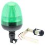 Green LED Medium Flexi DIN Type Fixing Flashing Beacon - Spigot Kits