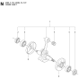 Crankshaft Assembly For Husqvarna 343F Brushcutter