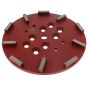 Grind Disc 10 Segment (Red) for Trelawny TCG250, TCG500 Floor Grinders - OEM No. 350.5610R