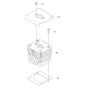 Cylinder Assembly for Husqvarna 350BF Blower