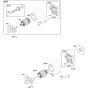 Electrical Starter Assembly for Briggs and Stratton Model No.359447-0044-E1 Horizontal Shaft Engine