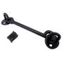 150mm / 6" Traditional Cast Cabin Hooks, Black Finish