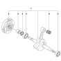 Crankshaft Assembly For Husqvarna 372XP Chainsaw 