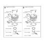 Cylinder, Piston Assembly for Husvqarna 375K Disc Cutter