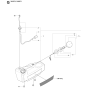 Fuel Tank Assembly for Husqvarna 380BFS Leaf Blower