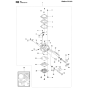 Carburetor-1 Assembly For Husqvarna 390XP Chainsaw 