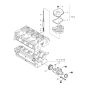 Cover cyl. - head, Pushrod, oil pump Assembly for Hatz 3L43C Diesel Engine