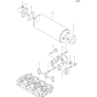 Exhaust Manifold and Silencer Assembly for Yanmar 3TNA72L Engine