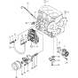 Oil System Assembly for Yanmar 3TNE82A-ETB Engine