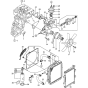 Cooler Watering System  Assembly for Yanmar 3TNE88 Engine