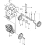 Camshaft and Driving Gear Assembly for Yanmar 3TNE88 Engine