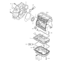 Flywheel Housing and Oil Sump Assembly for Yanmar 3TNV70-STB Engine