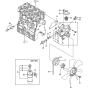 Cooling Water System Assembly for Yanmar 3TNV76-KWA Engine