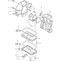 Flywheel Housing and Oil Sump Assembly for Yanmar 3TNV82A-KWA Engine