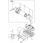 Suction Manifold and Air Cleaner Assembly for Yanmar 3TNV88-BPTB2 Engine