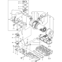 Suction Manifold and Air Cleaner Assembly for Yanmar 3TNV88-XTBZ Engine