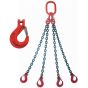 7mm 4-Leg Lifting Chain Slings with Clevis Hooks with Safety Catch