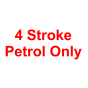 Self Adhesive Label - 4 Stroke Petrol Only (Pack of 50)