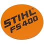 Model Plate for Stihl FS400 - 4128 967 1505