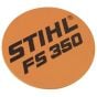 Model Plate for Stihl FS350 - 4134 967 1507