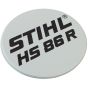 Model Plate for Stihl HS86R - 4237 967 1503