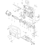 Main Assembly for Makita 4323 Jigsaw