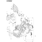 Crankcase Assembly For Husqvarna 455 Rancherii Chainsaw