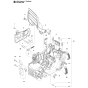 Crankcase Assembly For Husqvarna 455e Rancherii Triobrake Chainsaw