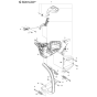 Handle & Controls Assembly For Husqvarna 455e Rancherii Triobrake Chainsaw