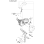 Handle & Controls Assembly For Husqvarna 455e Triobrake Chainsaw