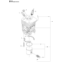 Cylinder Piston Assembly For Husqvarna 460 Chainsaw