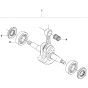 Crankshaft Assembly For Husqvarna 460 Chainsaw