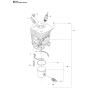 Cylinder Piston Assembly For Husqvarna 461 Chainsaw