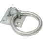 Zinc Plated Rope Lashing Ring ID 50mm x 32mm Screw Centres