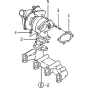 Turbine Assembly for Yanmar 4TNE84T Engine