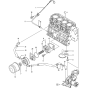 Oil System Assembly for Yanmar 4TNV84T-KWA Engine